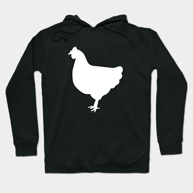 Chicken Silhouette Hoodie by KC Happy Shop